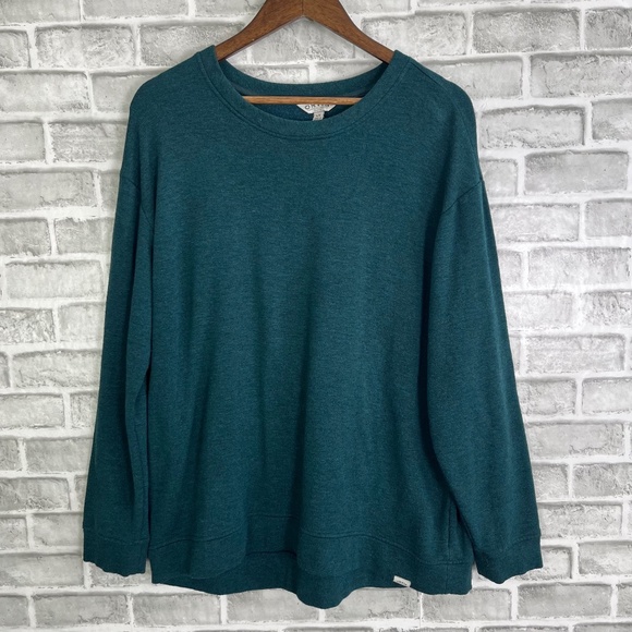 Orvis Hunter Green Modal Blend Super Soft Casual Pullover Sweatshirt Mens Large - Picture 1 of 8